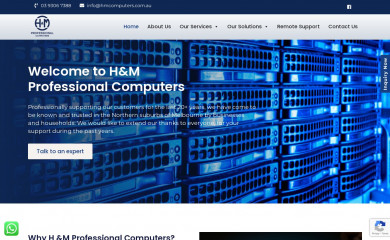 hmcomputers.com.au screenshot