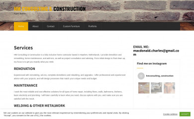hmconstruction.nl screenshot