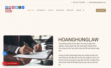 hoanghunglaw.vn screenshot
