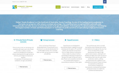 hobarttennis.com screenshot
