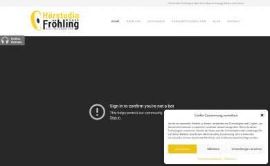 hoerstudio-froehling.de screenshot