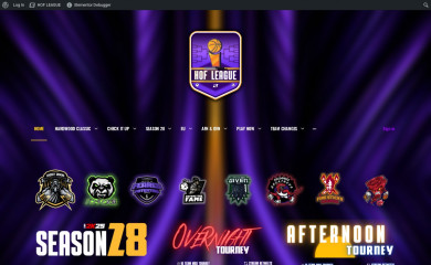 hof-league.com screenshot