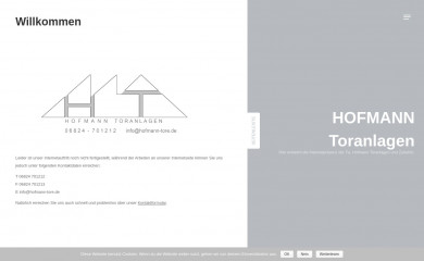 hofmann-tore.de screenshot