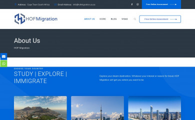 hofmigration.co.za screenshot
