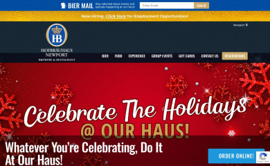 hofbrauhausnewport.com screenshot