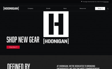 hoonigan.com screenshot