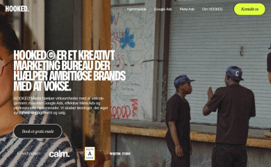 hookedmedia.dk screenshot