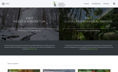 holdenarb.org screenshot