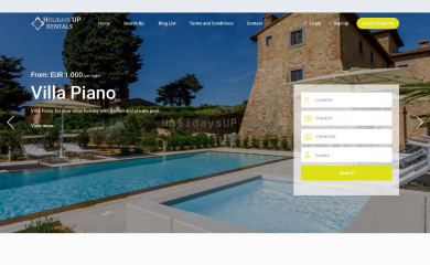 holidaysup.com screenshot