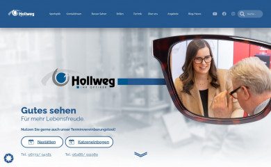 hollweg-ihr-optiker.de screenshot