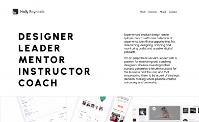 hollyreynolds.net screenshot