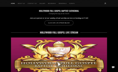 hollywoodfullgospel.com screenshot