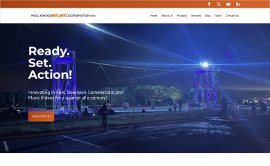 hollywoodstuntcoordinator.com screenshot