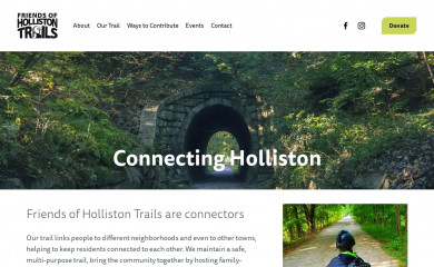 hollistontrails.org screenshot