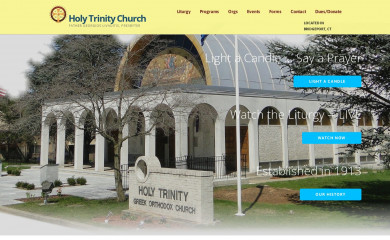 holytrinitybridgeport.org screenshot