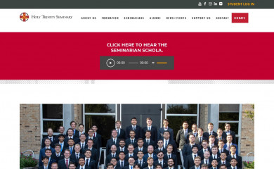 holytrinityseminary.org screenshot
