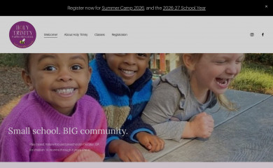holytrinitypreschool.org screenshot