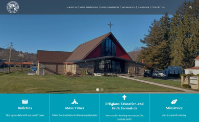 holychildparish.com screenshot