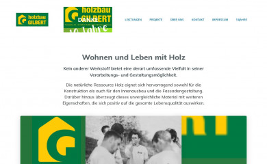 holzbau-gilbert.at screenshot