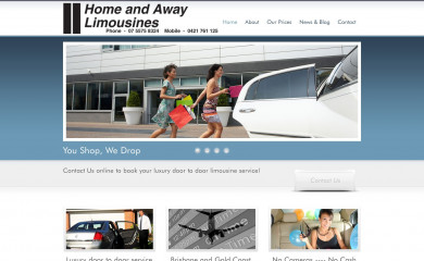 homeandawaylimousines.com.au screenshot