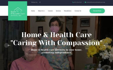 homeandhealthcare.org screenshot