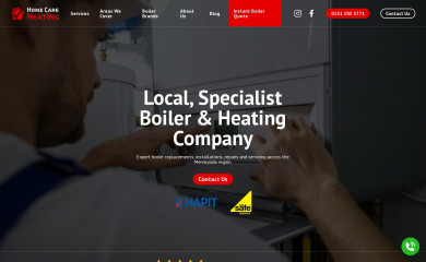 homecareheating.co.uk screenshot