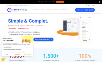 homekonect.fr screenshot
