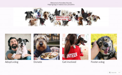 homelesshounds.org.uk screenshot