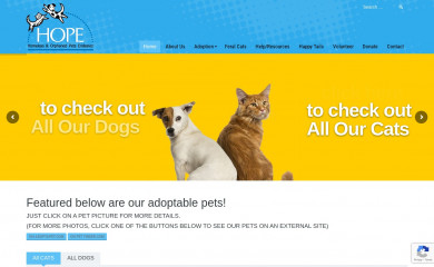 homelesspets.net screenshot