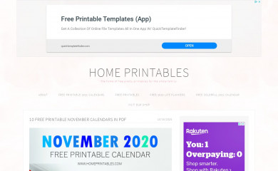 homeprintables.com screenshot