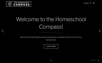 homeschoolcompass.com screenshot