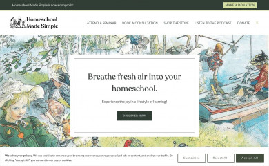 homeschoolmadesimple.net screenshot