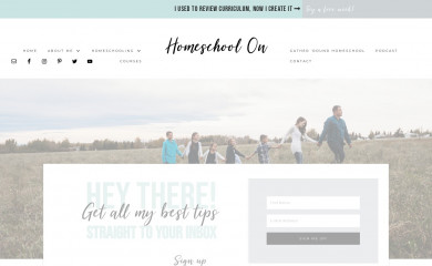 homeschoolon.com screenshot