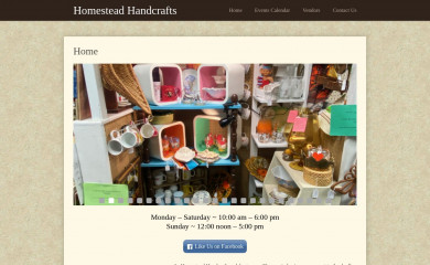homesteadhandcrafts.com screenshot