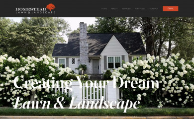 homesteadlawnandlandscape.com screenshot