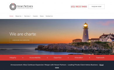 honanpartners.com.au screenshot