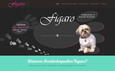 hondenkapsalonfigaro.nl screenshot