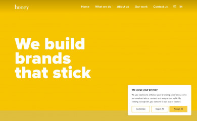 http://www.honey.co.uk screenshot