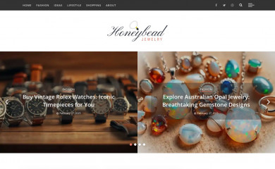 honeybeadjewelry.com screenshot