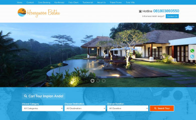 honeymoonbaliku.com screenshot