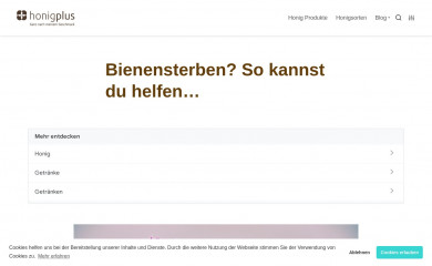 honigplus.de screenshot