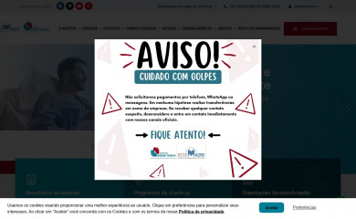 hospitalmadreteresa.org.br screenshot