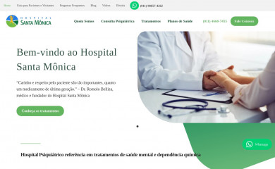 hospitalsantamonica.com.br screenshot