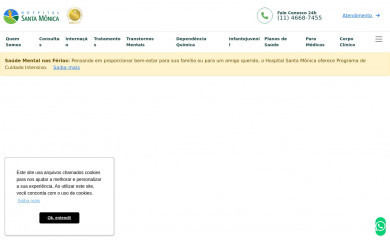 hospitalsantamonica.com.br screenshot