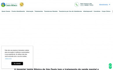 hospitalsantamonica.com.br screenshot