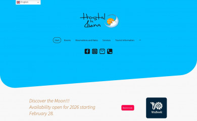 hostallalluna.es screenshot