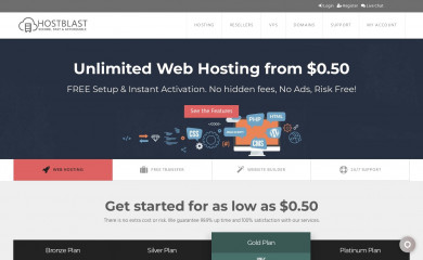 hostblast.net screenshot