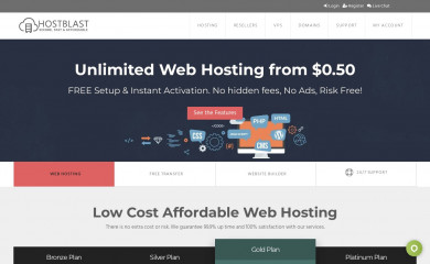 hostblast.net screenshot