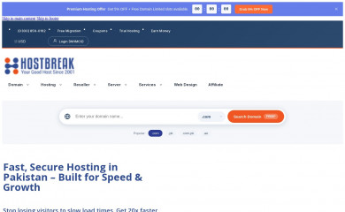 hostbreak.com screenshot