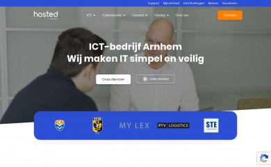hosted.nl screenshot